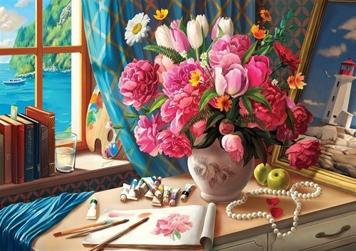 Art Puzzle Jigsaw Puzzle 1500 Pieces The Smell of Art - Picture 2 of 2