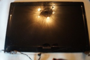 DISPLAY DECKEL BLENDE SCHARNIERE KABEL KOMPLETT OBERTEIL FÜR 15,6" LENOVO G575 LAPTOP