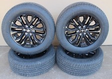 For 2015- 2025 Ford F-150 R20 4 Aloy Wheel Tire Set Hankook Dynapro At2 Black