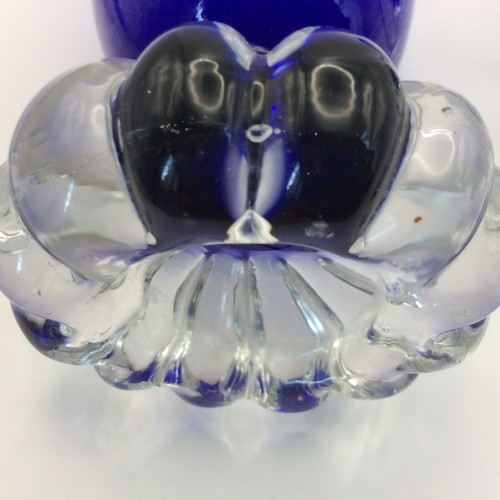2 vasi in vetro blu Aseda Glasbruk Svezia - Bo Borgstrom - Foto 11 di 16