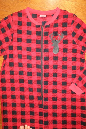 L-XL MONO PIJ ❤️ VIEJO AZUL MARINO ❤️ PIJAMA ROPA DE DORMIR DORMIR CREMALLERA DAMAS Navidad - Imagen 3 de 5