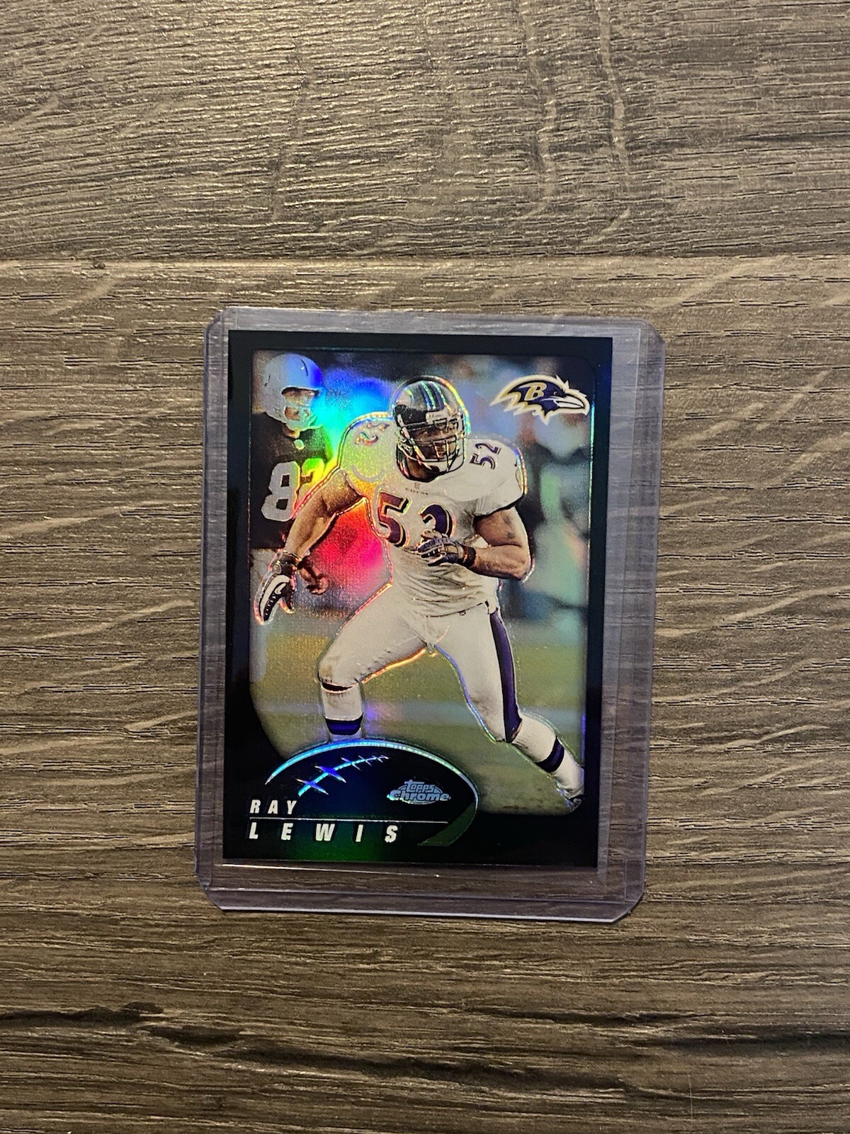 2002 Topps Chrome Ray Lewis 5 Black Refractor 415/599