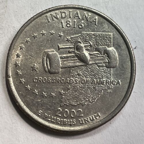 2002 P Indiana State Quarter BIE Error Coin - Picture 5 of 8