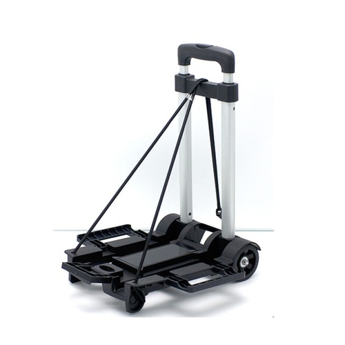2-wheel Foldable Cart achats Household Folding Cart Portable Camping Trolley Luggage