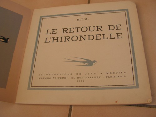 livre BD le retour de l'hirondelle jean a mercier 1942 ( bdm 1700 ) - Imagen 3 de 7