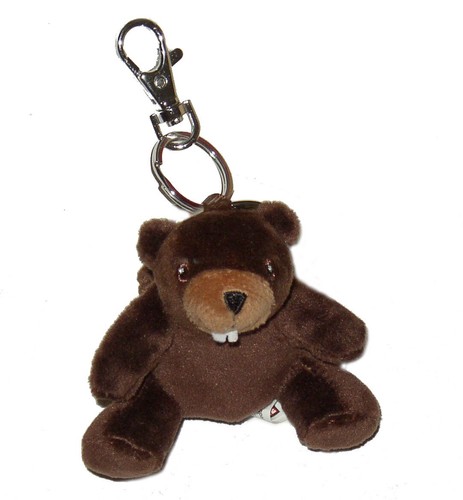 Beaver Plush Toy Keychain - Picture 3 of 3