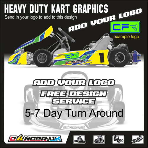 Kart Graphics KG MK20 Cadet Zip Kart KG Tony Kart Heavy Duty Decals - Picture 9 of 18
