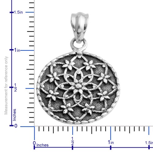 Colgante de plata de ley (4,2 g) con cadena S.S. de 18" nuevo en caja de regalo #JN1083 - Imagen 3 de 3