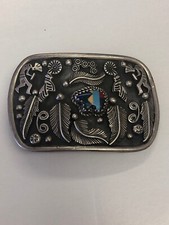 Vintage Sterling Silver TA-175 MEXICO 925 Belt Buckle Heavy 95.2g