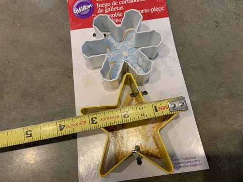 Wilton Tagliabiscotti Fiocco di Neve e Stella Tagliabiscotti Natale Nuovo - Foto 4 di 4