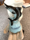 vintage Florida Souvenir Bell Dolphin Porpoise on top Japan