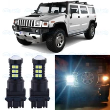 1500LM White 3156 3157 LED Reverse Backup Light Bulbs For 2003-2009 Hummer H2