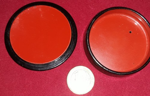 Kleine russische Lackdose PASTRA signiert 6 cm x 1,4 cm SET Nr. 3 - Bild 5 von 6