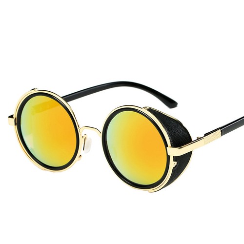 Steampunk Sunglasses Vintage Retro Classic Fashion Round Design Glasses Goggles - Picture 12 of 14