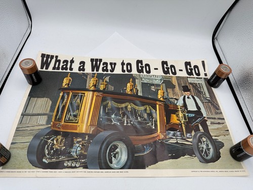 1968 Monogram Model Plakat / Hobby Shop Werbung - What a Way to Go - Go - Go