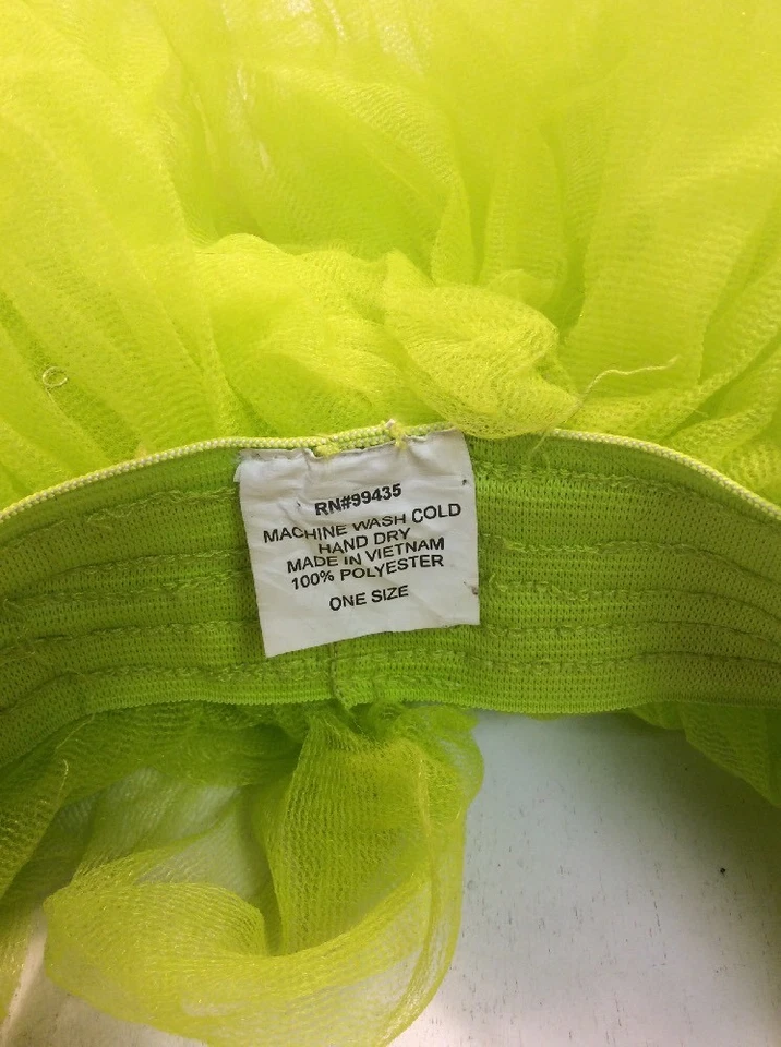 "Tutú de poliéster verde lima 25-32"" cintura elástica AllHolidays.com baile de Halloween" Foto 2 de 4