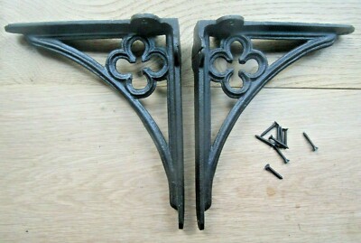 PAAR CHARTRES Regalträger Gusseisen rustikal Vintage Gothic