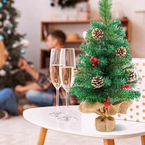 Mini Artificial Xmas Small Christmas Tree Tabletop Ornament Xmas Home Decor - Bild 28 von 42