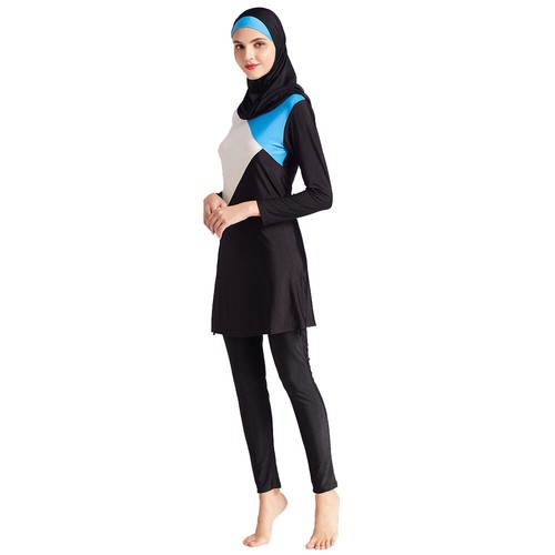 3pcs Women Muslim Swimwear Full Cover Hijab Modest Arab Beachwear Swimming Suit - Picture 11 of 20