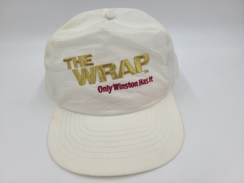 Vintage Winston Cigarettes The Wrap Snapback Hat Cap Men Women NASCAR Smoking