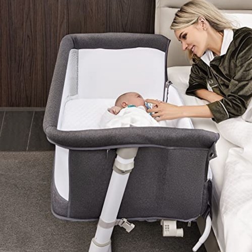 Baby Bassinet,RONBEI Bedside Sleeper,Baby Bed to Bed,Babies Crib Bed, Adjustable