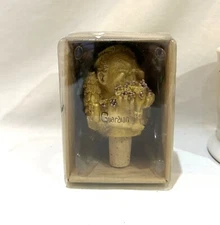 Carrie Olsen-Garrard GUARDIAN OF THE GRAPES Bottle Stopper 1998 NIB