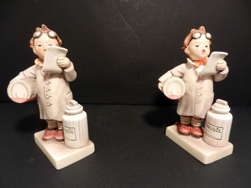 "Hummel/Goebel Par de Estatuillas "Pequeño Farmacéutico" TMK5 Última Abeja W. Alemania 3490 - Imagen 8 de 8