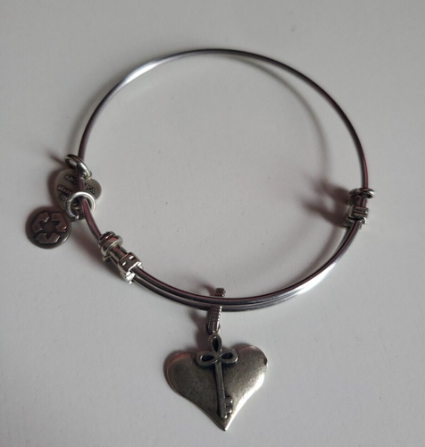 ANGELICA COLLECTION Antique Smooth Finish Chersh Expandable Bangle  - Picture 2 of 8