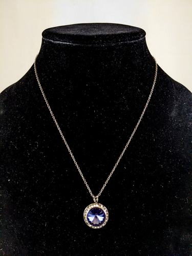 Blue Crystal Ear Thailand Fine Silver Plated Necklace and Earrings - Picture 9 of 18