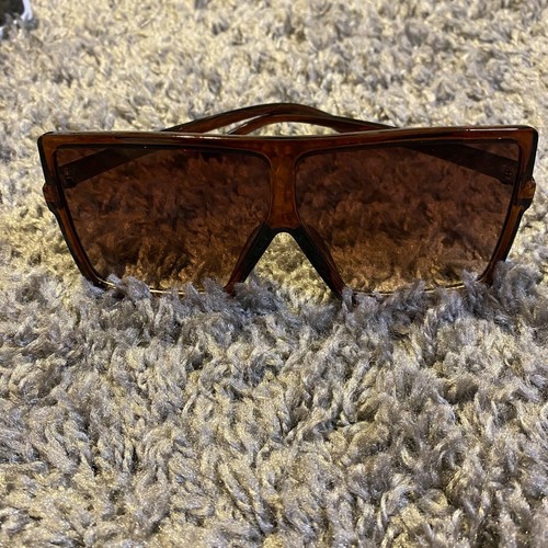 Oversized Square Sunglasses For Women Big Shades Flat Top Dark Lens Luxury Fit - Picture 37 of 38