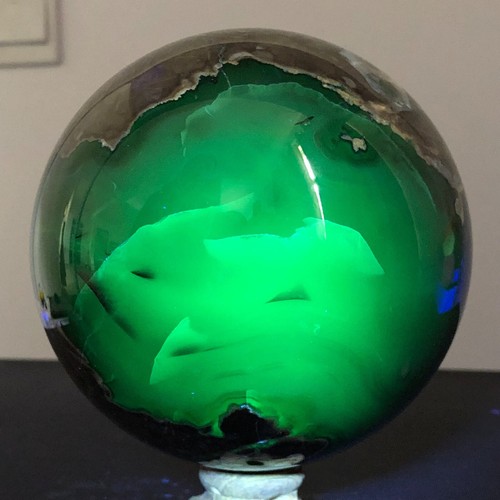2092g Natural Volcano Agate Crystal Quartz Sphere mineral specimen Healing AH92 - Picture 16 of 21