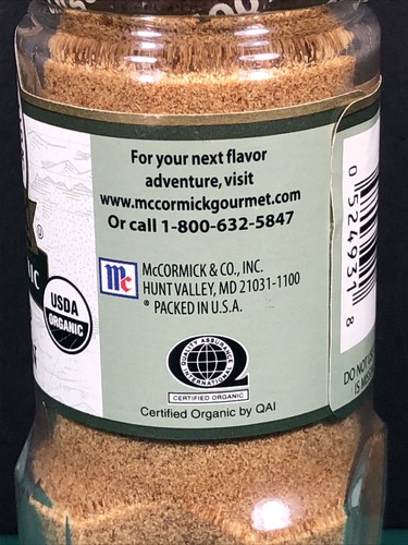 Vintage McCormick | Ground Cumin | Spice Jar | Gourmet | Organic | SEALED - Picture 5 of 10