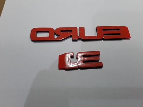 Car Emblems Lumina Euro 3.1 Side Door Autobody Logo Chevy Exterior Decal Parts - Foto 2 di 2