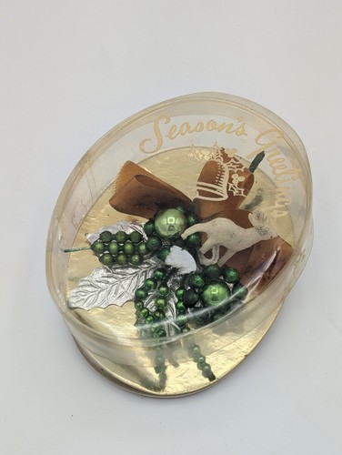 Vintage Weihnachts Corsage Merkur Glaskugeln Aluminium Reflektor OVP