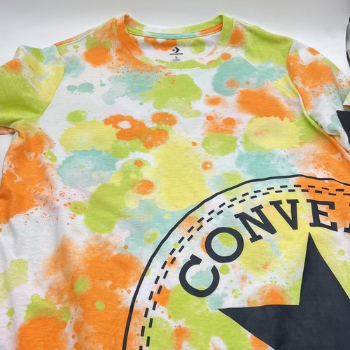Converse Short Sleeve T-Shirt Youth Size Large 12-13 Water Color Design New Tags - Picture 2 of 6
