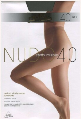 Omsa Nudo sheer silk classic tights pantyhose without highlighted shorts 40 Den