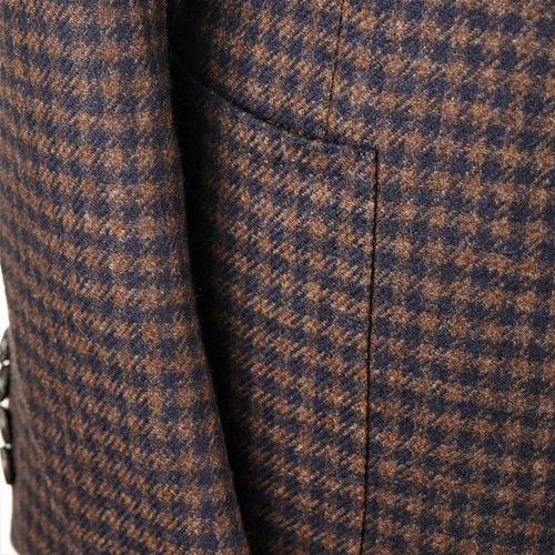 NEW $7,000 Cesare Attolini Blue/Bronze Cashmere Half-Lined Men's Jacket US 42R - Picture 12 of 12