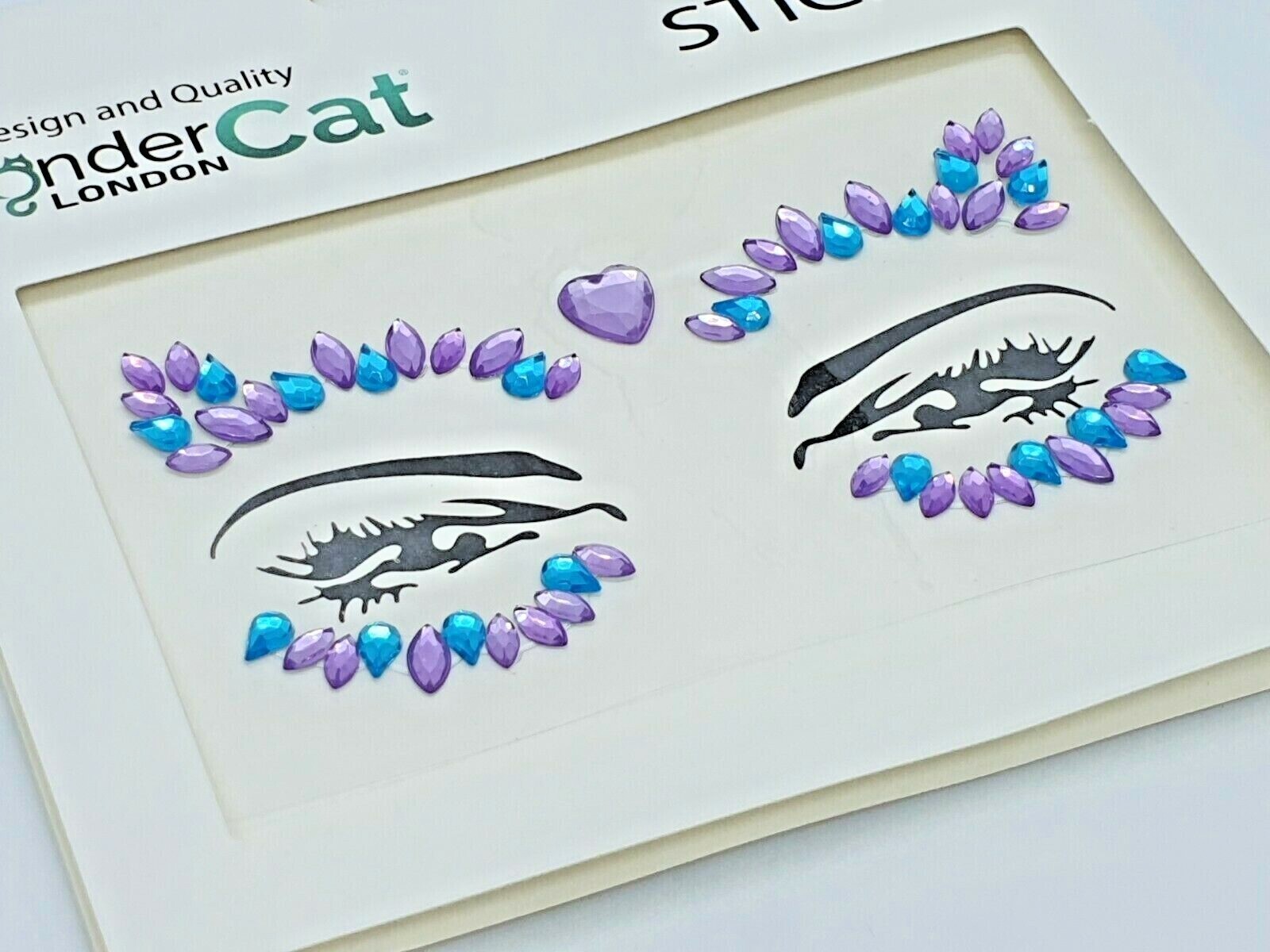 Face Gems Adhesive Glitter Jewel Tattoo Festival Rave Party Body Make - Picture 89 of 117