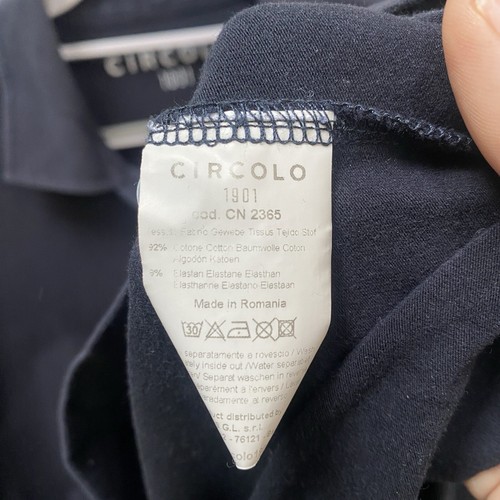 1901 Circolo Men’s Long Sleeved Top Size 3XL Navy Blue - Picture 7 of 8