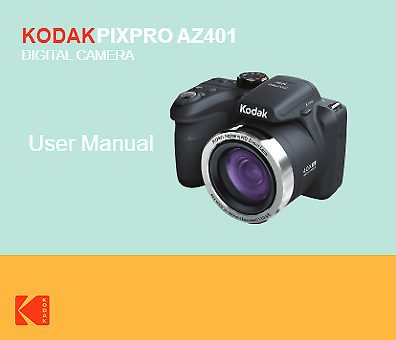 Kodak PixPro AZ401 Camera 105 Pages full color Owners Manual With Clear Covers - Picture 2 of 6