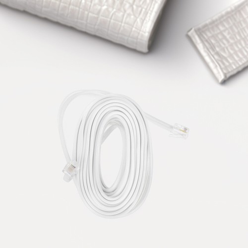 Telephone Line Extension Cord with RJ11/RJ14 6P4C Plug for Landline Phones for - Zdjęcie 10 z 12