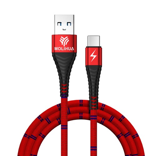 USB Type C Charging Cable Braided Fast Phone Charger Long Lead 2m 1.5m 0.5m NEW - Picture 8 of 8