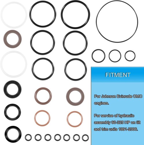 New Trim and Tilt O-Ring Seal Rebuild Kits 434519 For Johnson Evinrude 0434519 - Bild 6 von 18