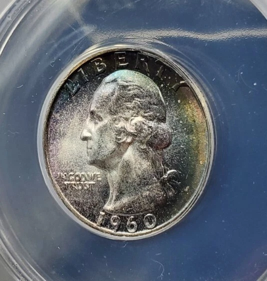 1960 P Washington Quarter 25c ANACS MS66 Type B Proof die Reverse FS-901 Variety - Image 4 of 4