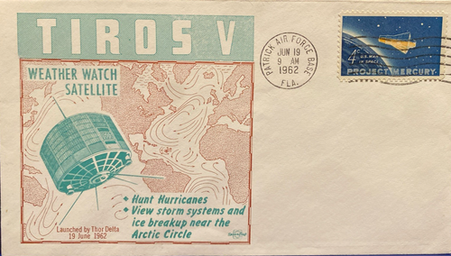 HURRICANE & STORMY WEATHER WATCH SATELLITE TIROS V SWANSON PAFB JUNE 19 1962 - Picture 3 of 6
