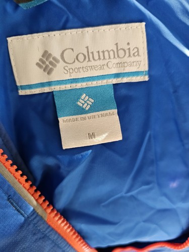 Columbia Kids Coat Blue and Orange Rain Repellent Excellent Condition Size M - Picture 5 of 5