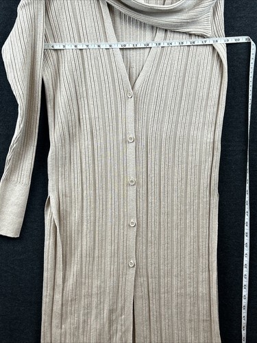 NWT Free People Skylight Cardigan Morning Oat Boho size Med Cotton Blend (1111) - Picture 7 of 11