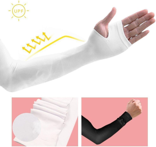 Arm Sleeves, Bochang 2 Pairs Sports Cooling Arm Sleeves Unisex Sun Block UV Pro - Picture 2 of 7