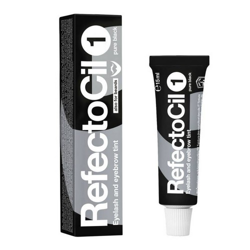 RefectoCil Eyelash and Eyebrow Tint Pure Black No.1 - 15 ml (6 Pack) - Picture 2 of 2