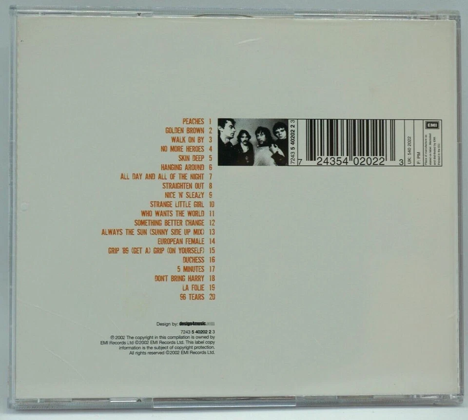 The Stranglers : Peaches (The Very Best Of ) CD Album - Golden Brown - HTF - Image 2 of 3